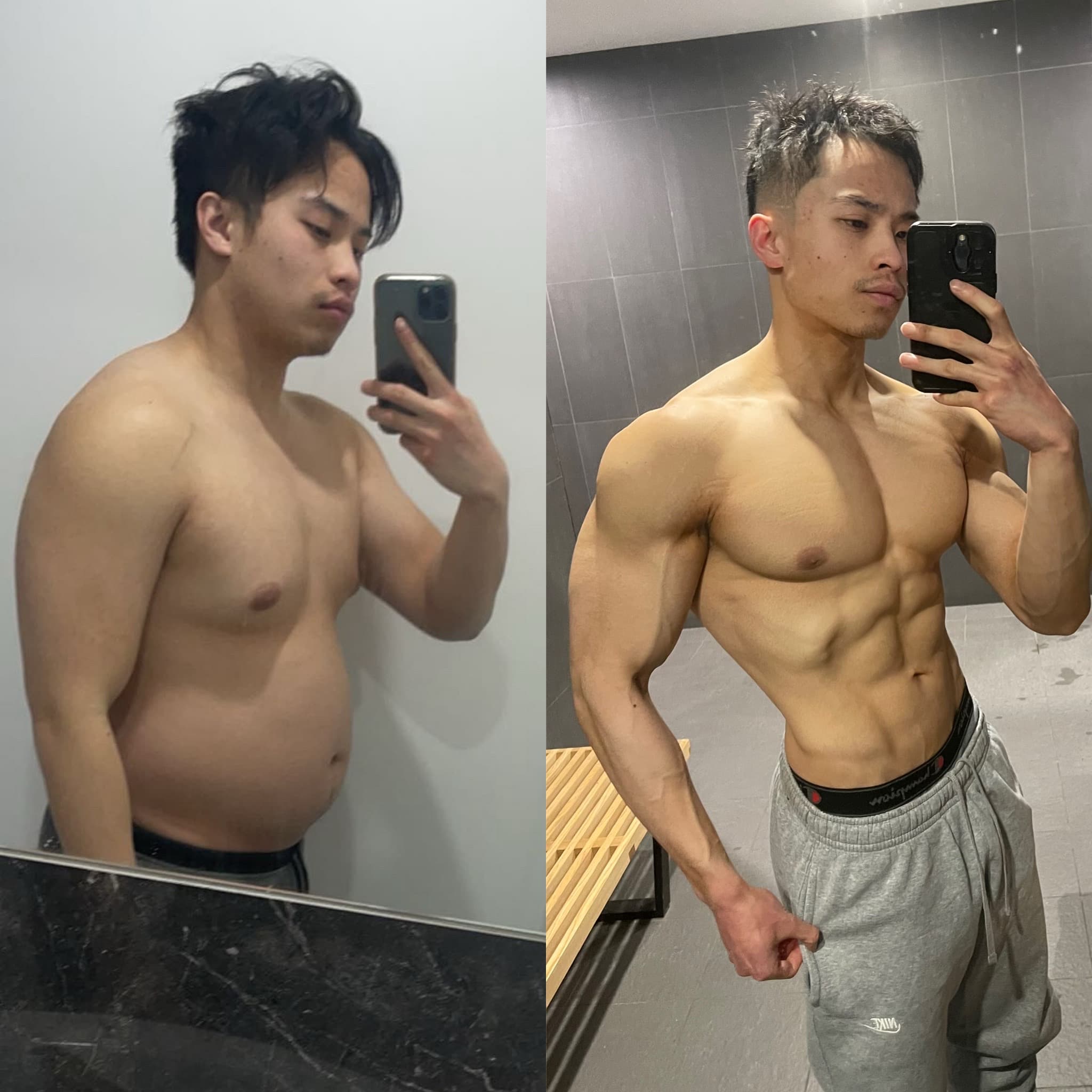 Real results transformation before and after